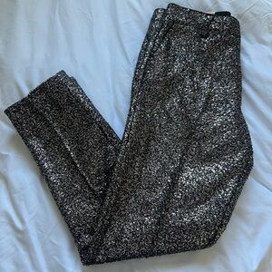Scotch & Soda Glittering Black Sequin Trousers